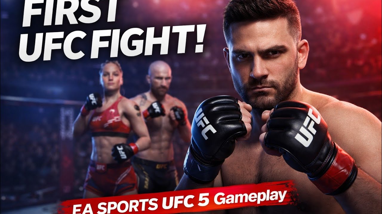 Having fist fight  in ( EASPORT UFC fight ) with mohammad charactor 🥊😲👍🎮🎮🥊.
