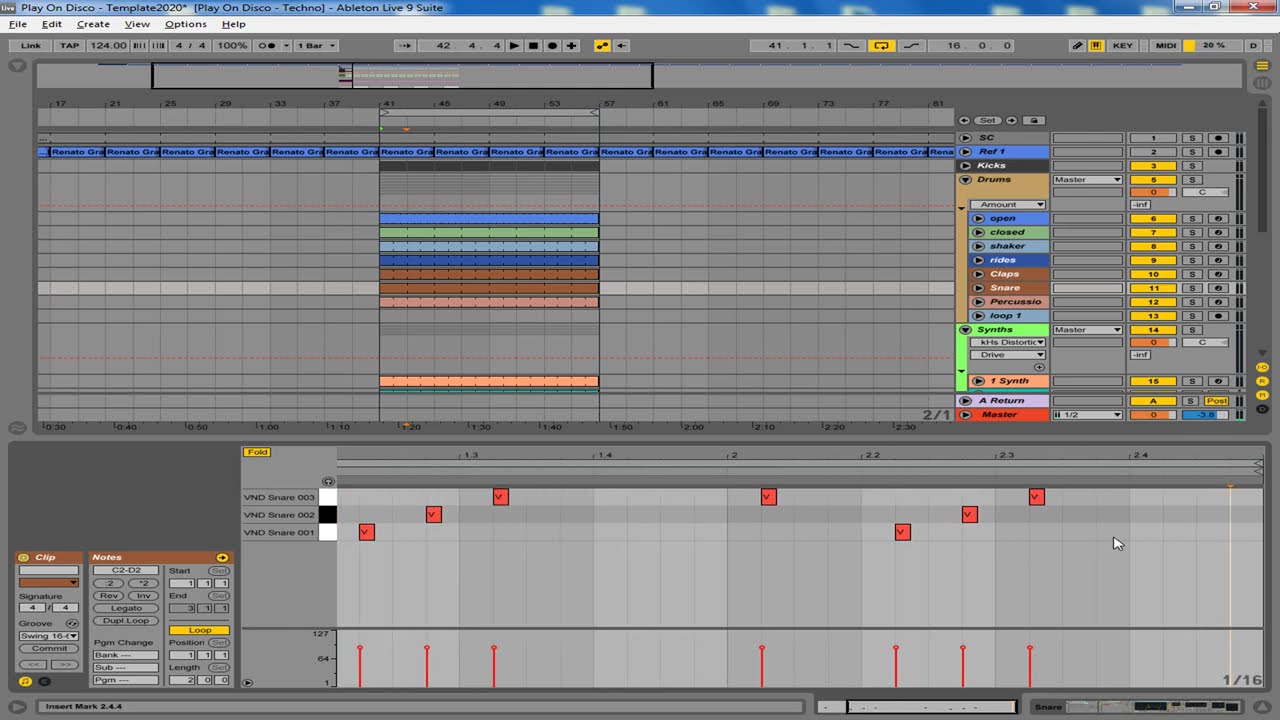 G House Work №75 in Ableton live 9 Part 1