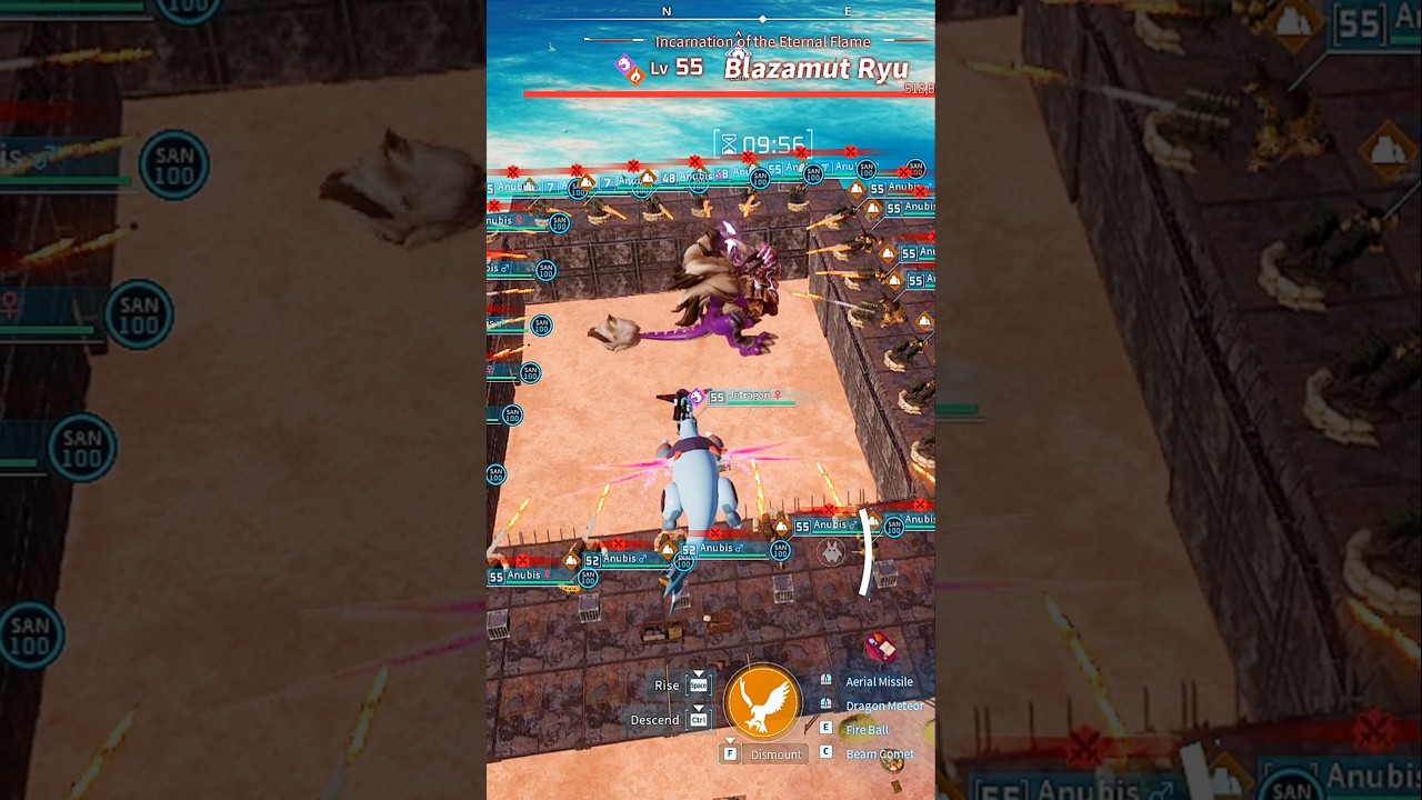 Blazamut Ryu Mounted Missile Launchers Raid Palworld #palworld #shorts #gaming