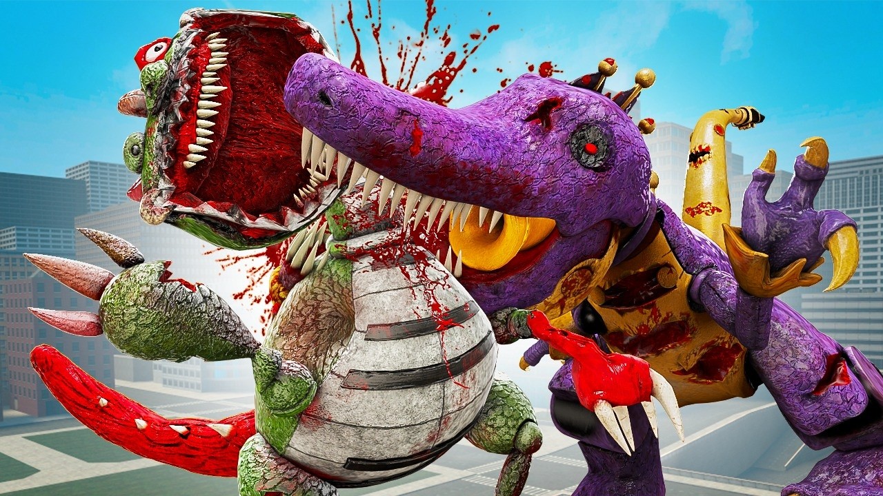 ENFRENTO a PIANOSAURIO vs SAXOSAURUS en una BATALLA ÉPICA | GARRY'S MOD