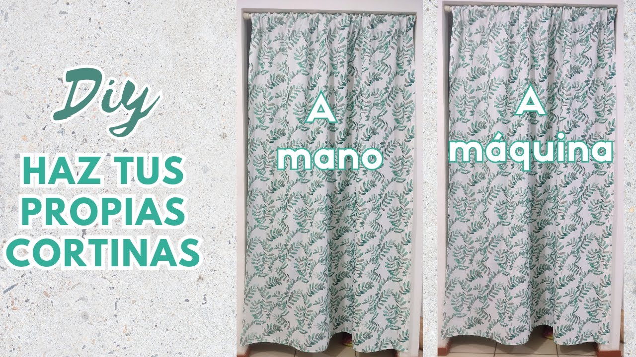 DIY Como hacer Cortinas a máquina y a Mano fáciles y sencillas pero muy bonitas 🪡🧵 Kary Hogar