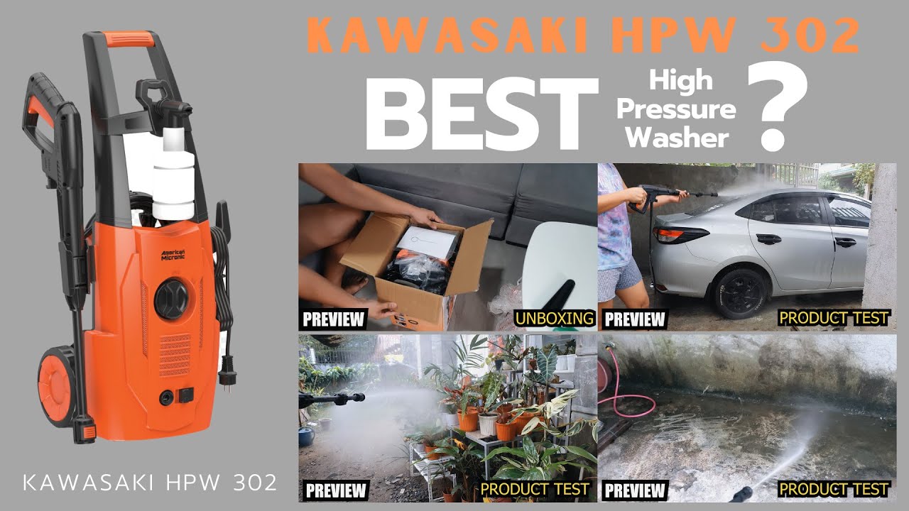Kawasaki HPW 302 | Best High Pressure Washer |  | UNBOXING | PRODUCT TEST