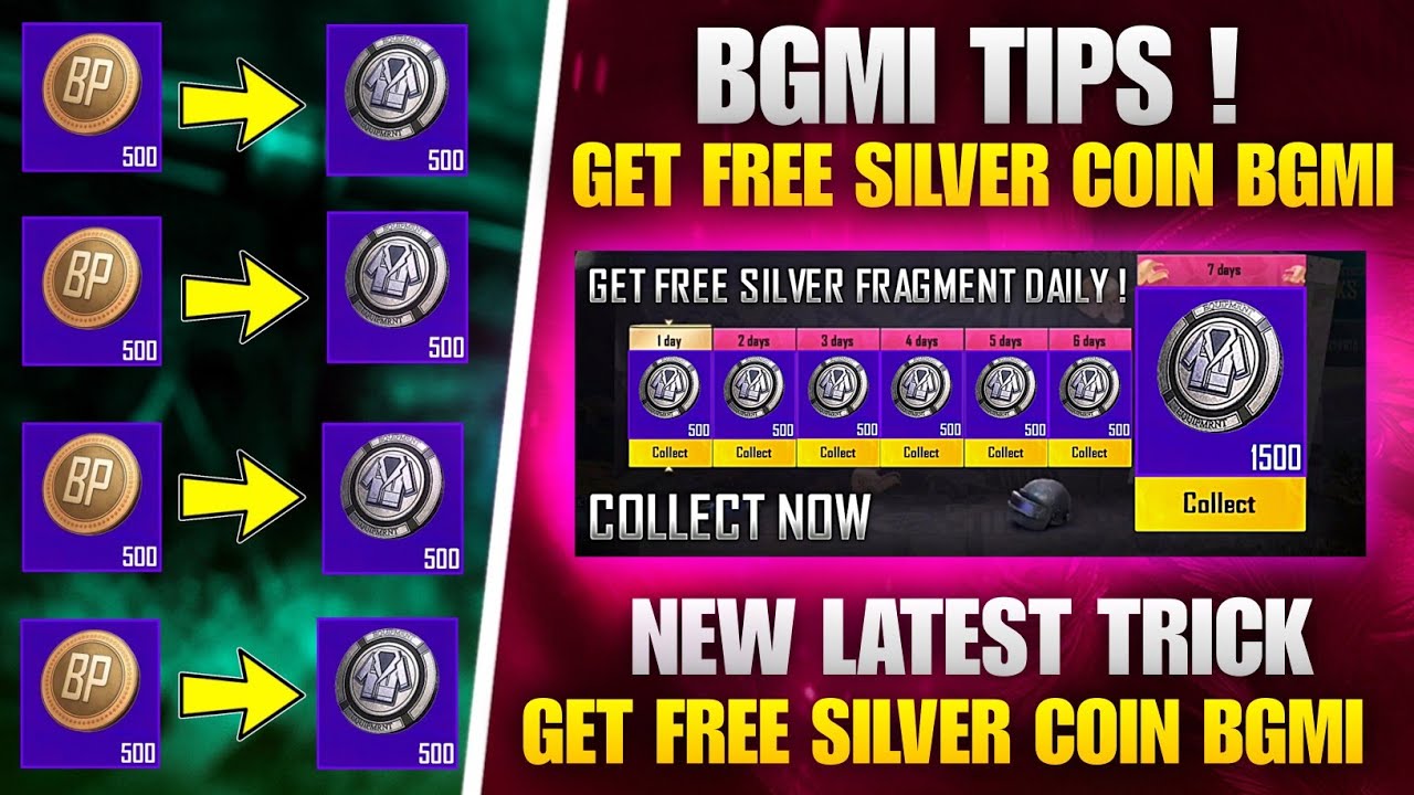 BGMI Tips! 😍 Get Free SILVER COIN in BGMI | How To Get Free Silver Fragment In Bgmi