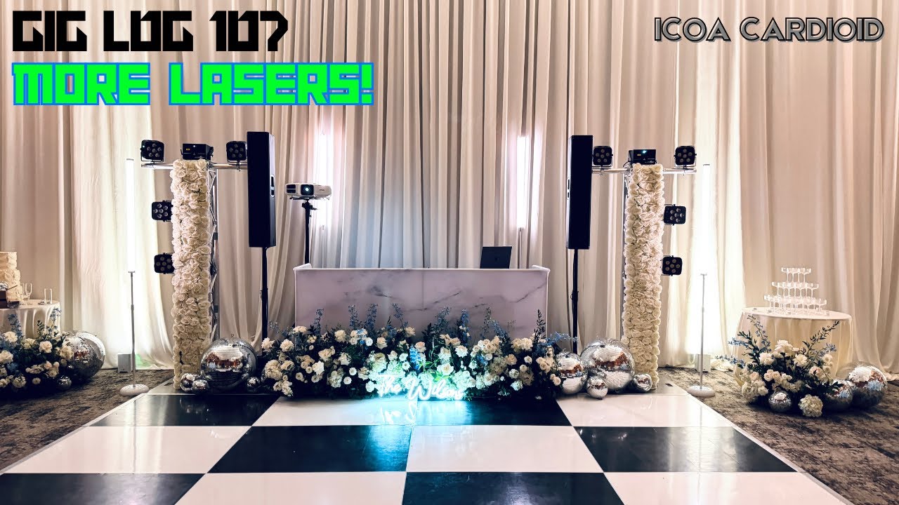 GIG LOG 107 | MORE LASERS! | ALL OVER THE PLACE WITH GENRES | CARDIOID ICOA SUBWOOFERS