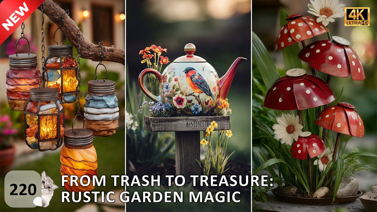 Scrap to Serenity: DIY Upcycled Rustic Garden Decor