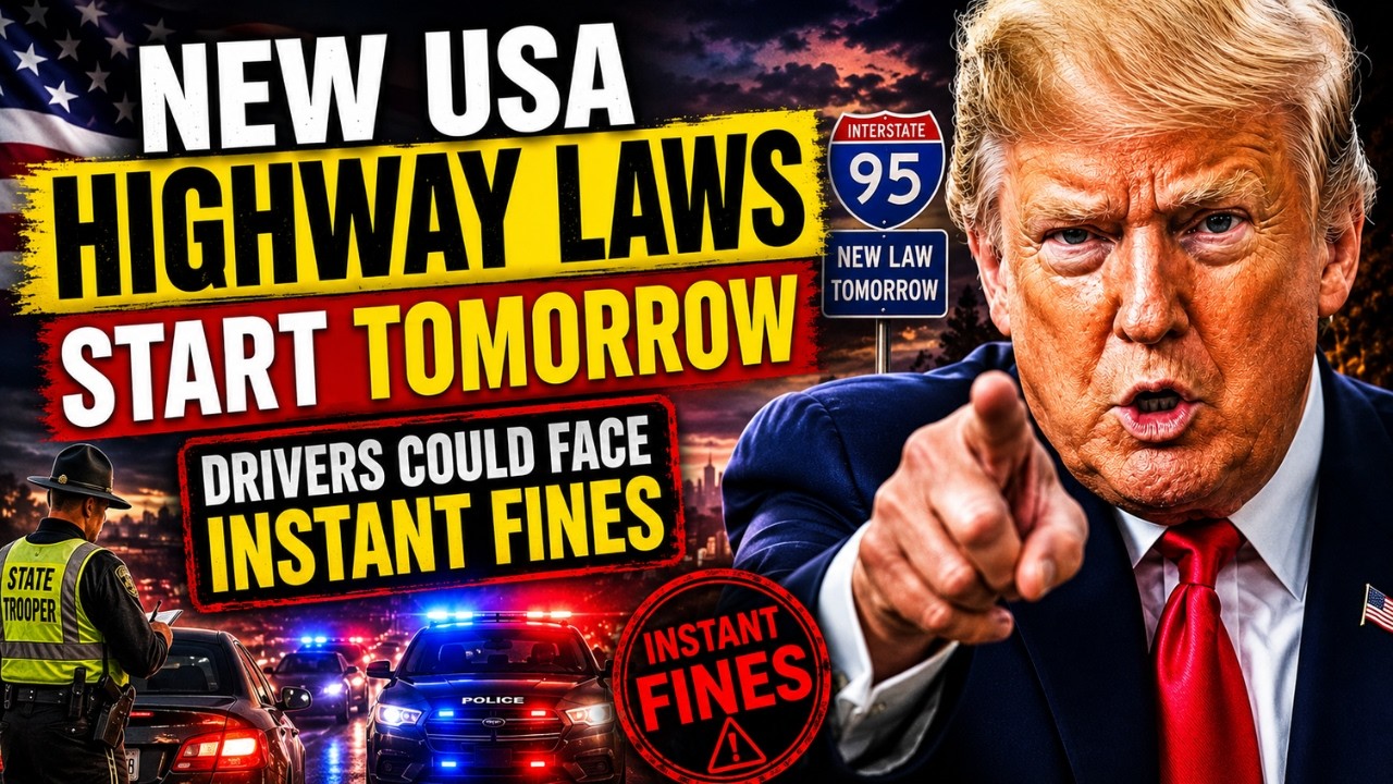 New USA Highway Laws Start TOMORROW &mdash; Drivers Could Face Instant Fines