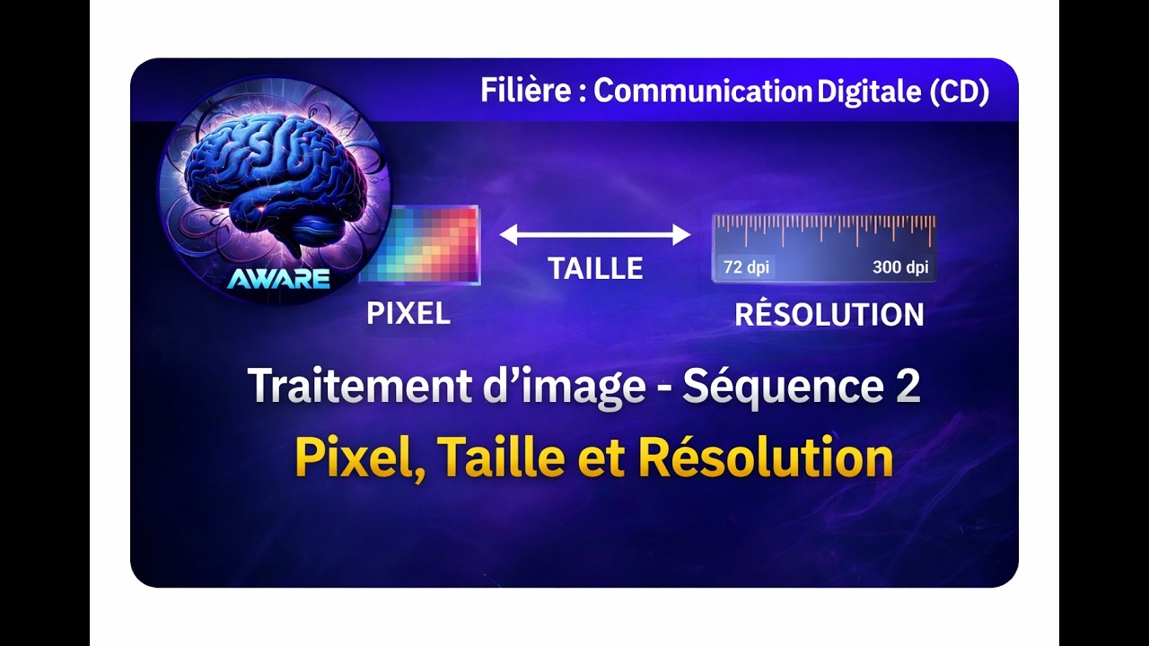 🔵CD S2  Traitement d’image – Séquence 2 | Pixel, Taille et Résolution