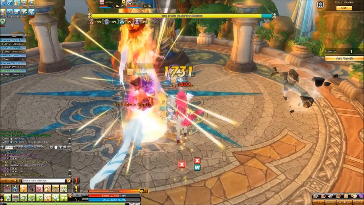 Dragonica Europe Alruwman : Avenio, Vasio, Pomerium, Pesentio (mode duo, furie drake + voltigeur)