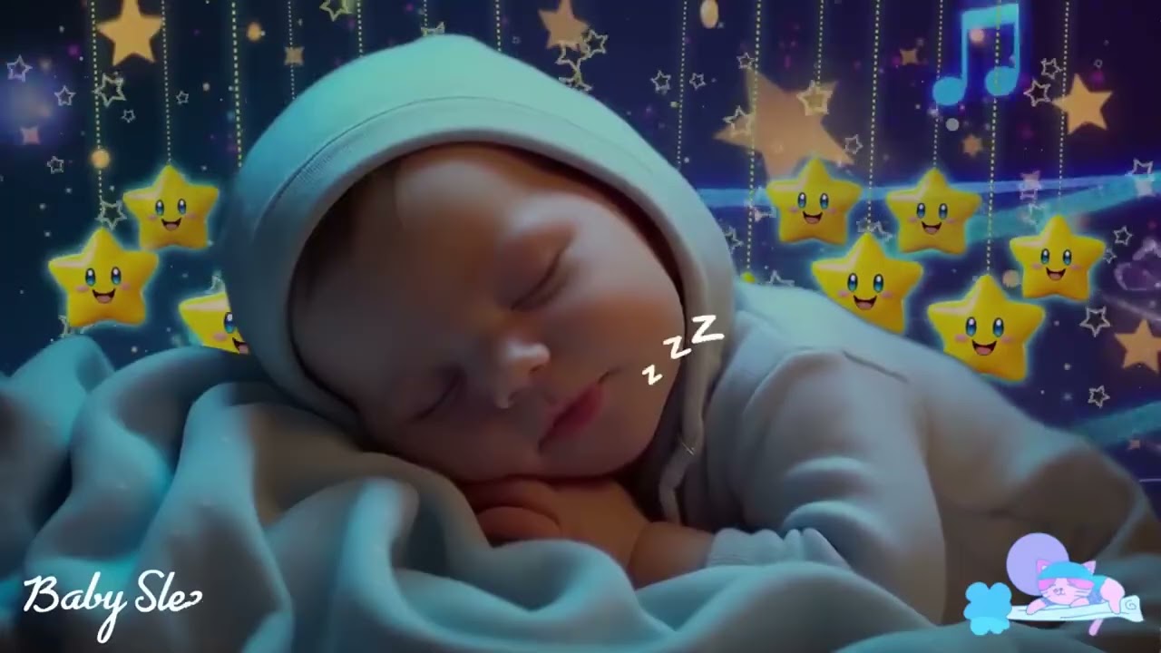 Peaceful Baby Sleep Music 🌙 Mozart Brahms Lullaby 🎼 Dream Softly All Night Long