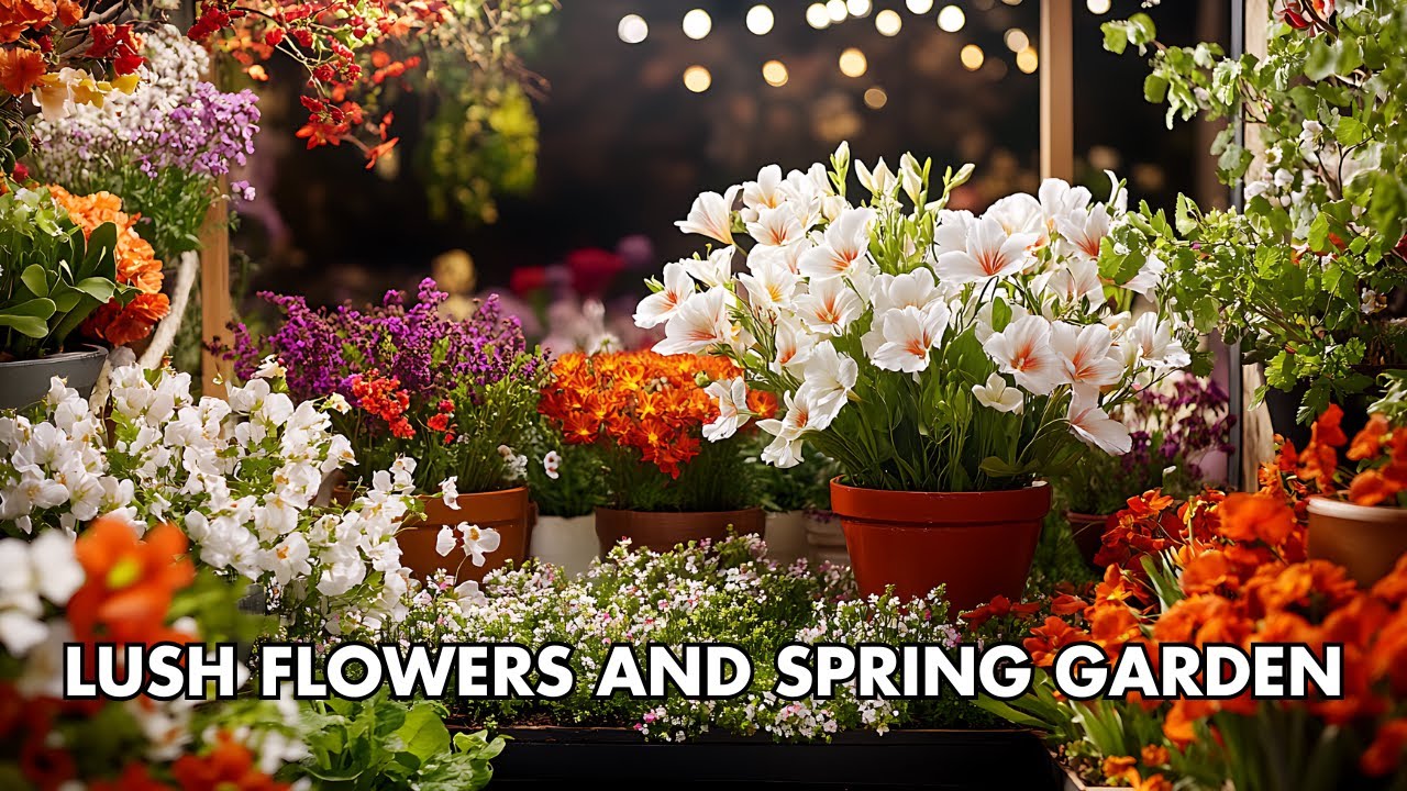 Spring Cottage Garden Makeover with Lush Flowers and Flower Charm