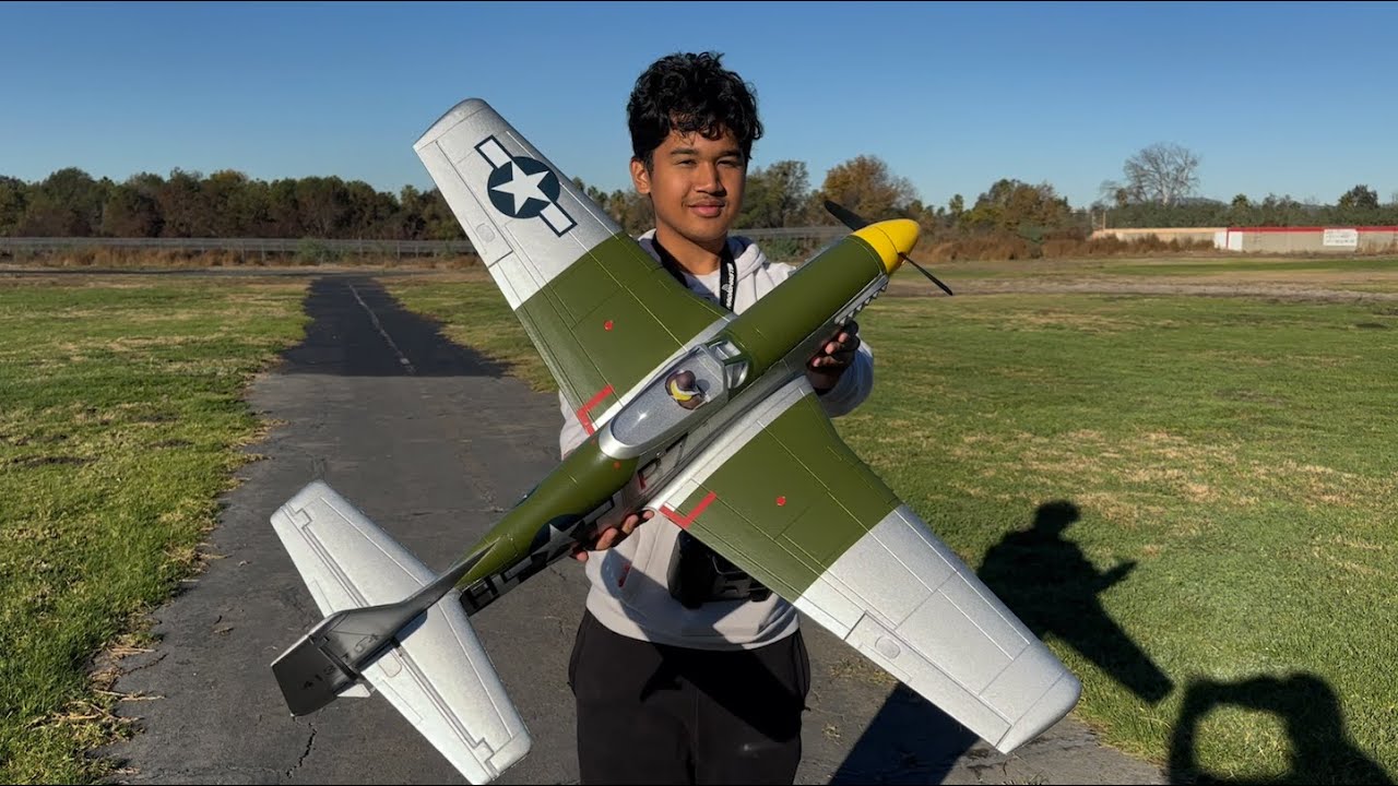 E-FLITE P-51 MUSTANG 1.0 BNF — ВАШ ПЕРВЫЙ БОЕВОЙ САМОЛЕТ! ПЕРВЫЙ ПОЛЁТ!