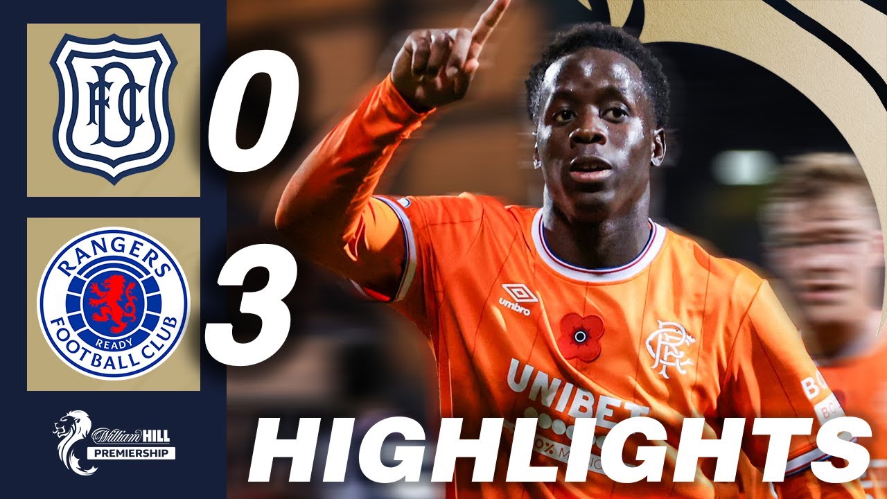 Dundee 0-3 Rangers | HIGHLIGHTS | William Hill Premiership