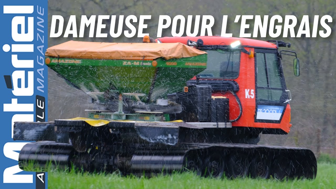 Dameuse PistenBully à l'engrais en conditions humides - ETA Beauvilain