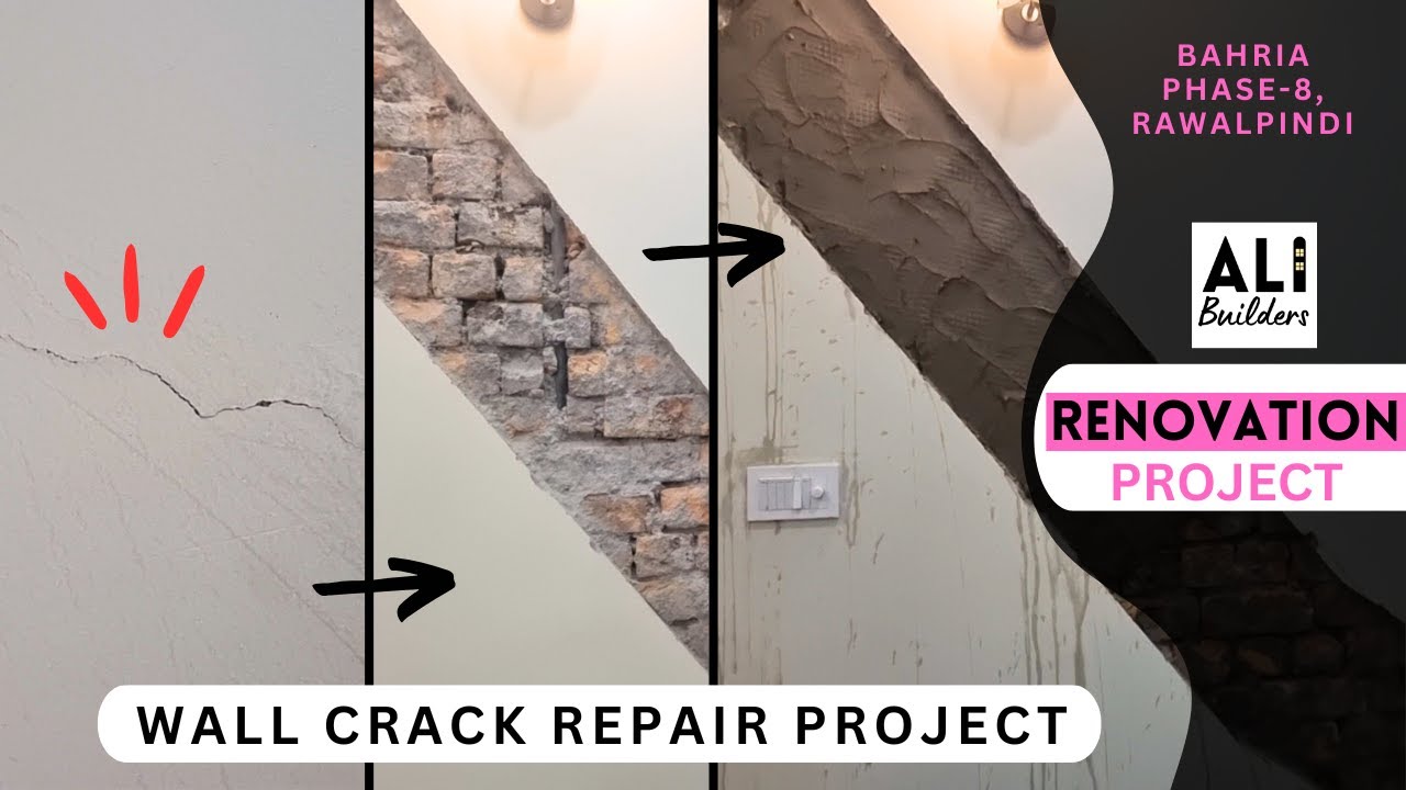 Renovation Project | Wall Crack Repair Project | Bahria Town Phase 8 , Rawalpindi | Ali Builders