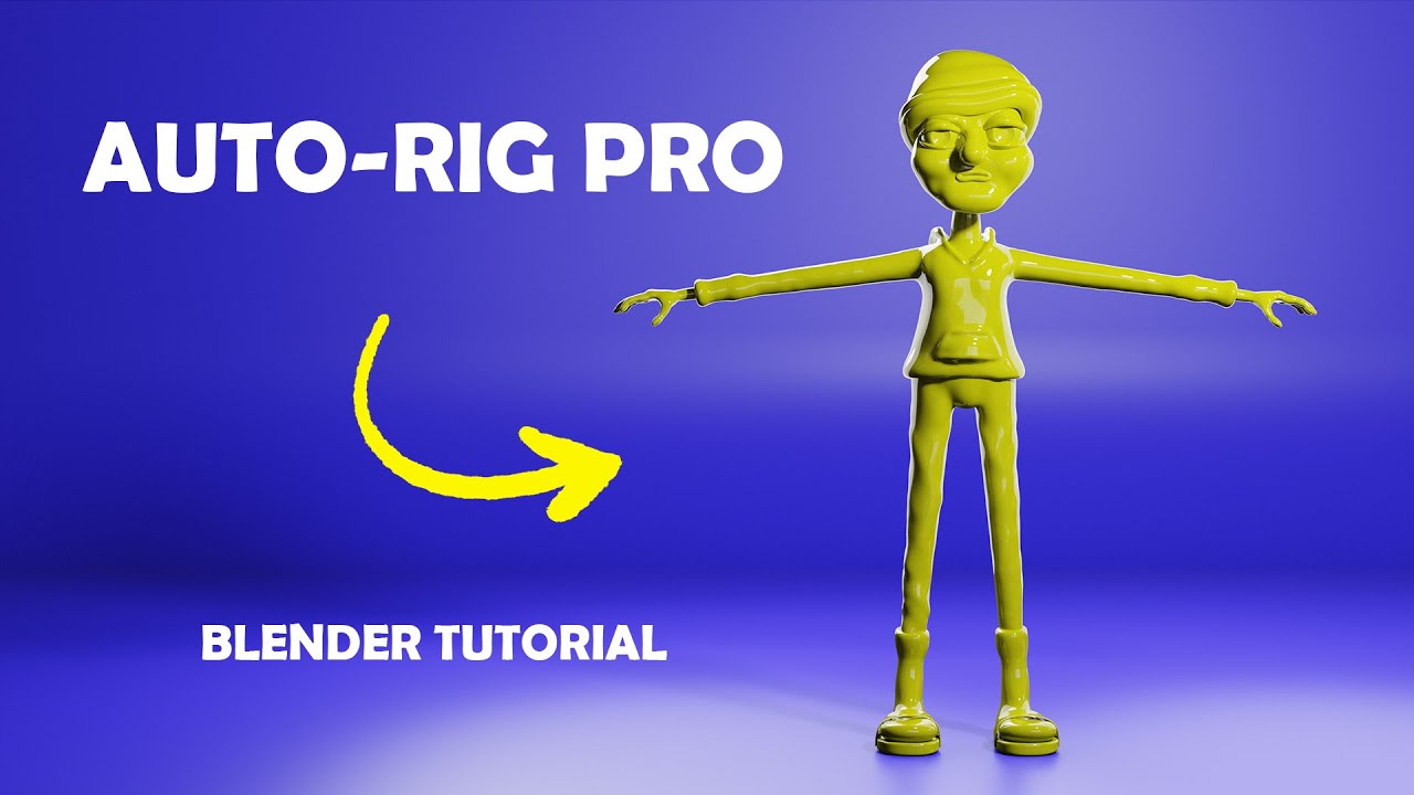 Как легко оснастить персонажа с помощью Auto-Rig Pro (урок по Blender 3.2)