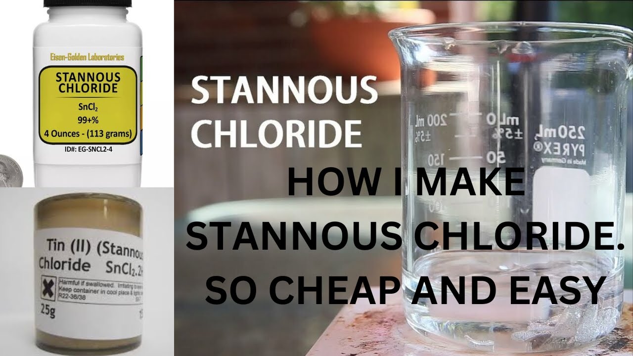 HOW I MAKE STANNOUS CHLORIDE TESTING SOLUTION FOR GOLD AND PRECIOUS METALS this is the easiest way