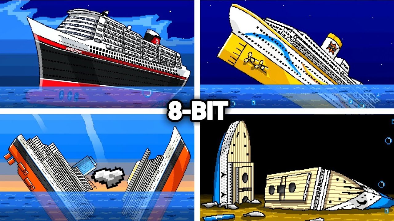POSEIDON, SUNTANIC, MEGA-ONUE ONUE and MOONTANIC 🚢⚓️8-BIT 