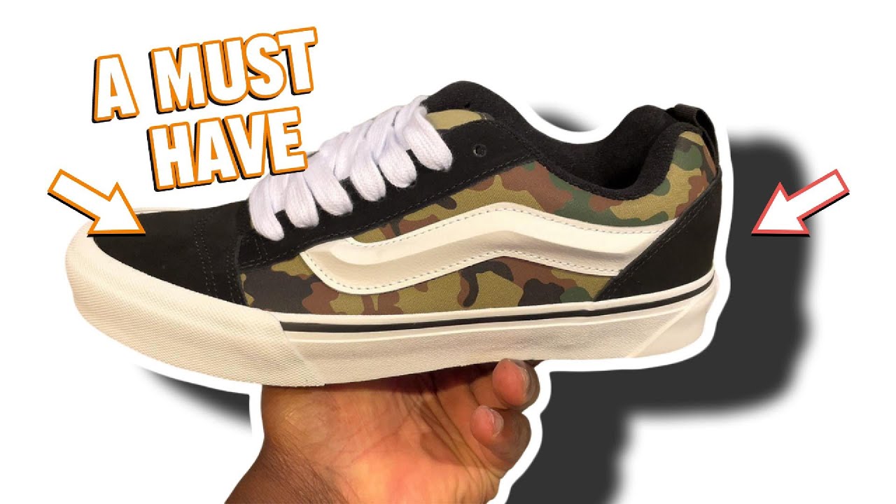 This Vans Knu School "Black Camo" Is A Must-Have Y2K Inspired Sneaker