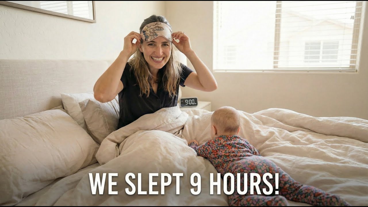 day in the life after finally sleeping through the night