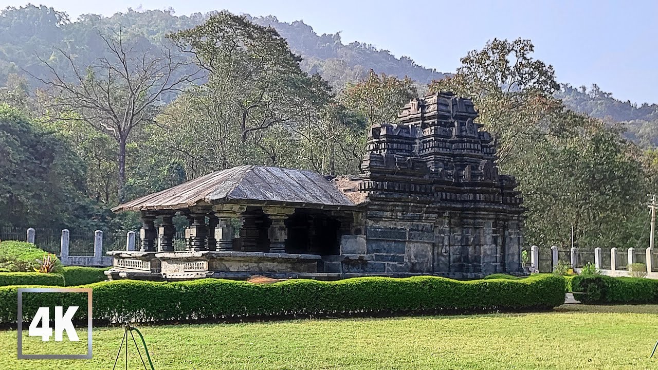 Medieval Shiva Temple Goa - Mahadev Tambdi Surla Temple INDIA • 4K 60fps ASMR
