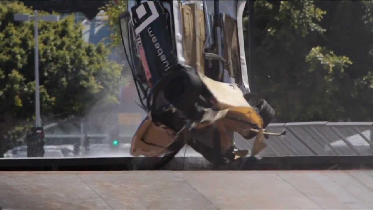 X Games Rallycross jump crash by Toomas Topi Heikkinen 2012