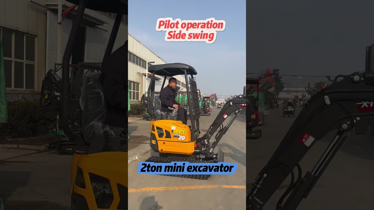 Chinese mini excavators are being sold in the United States. 