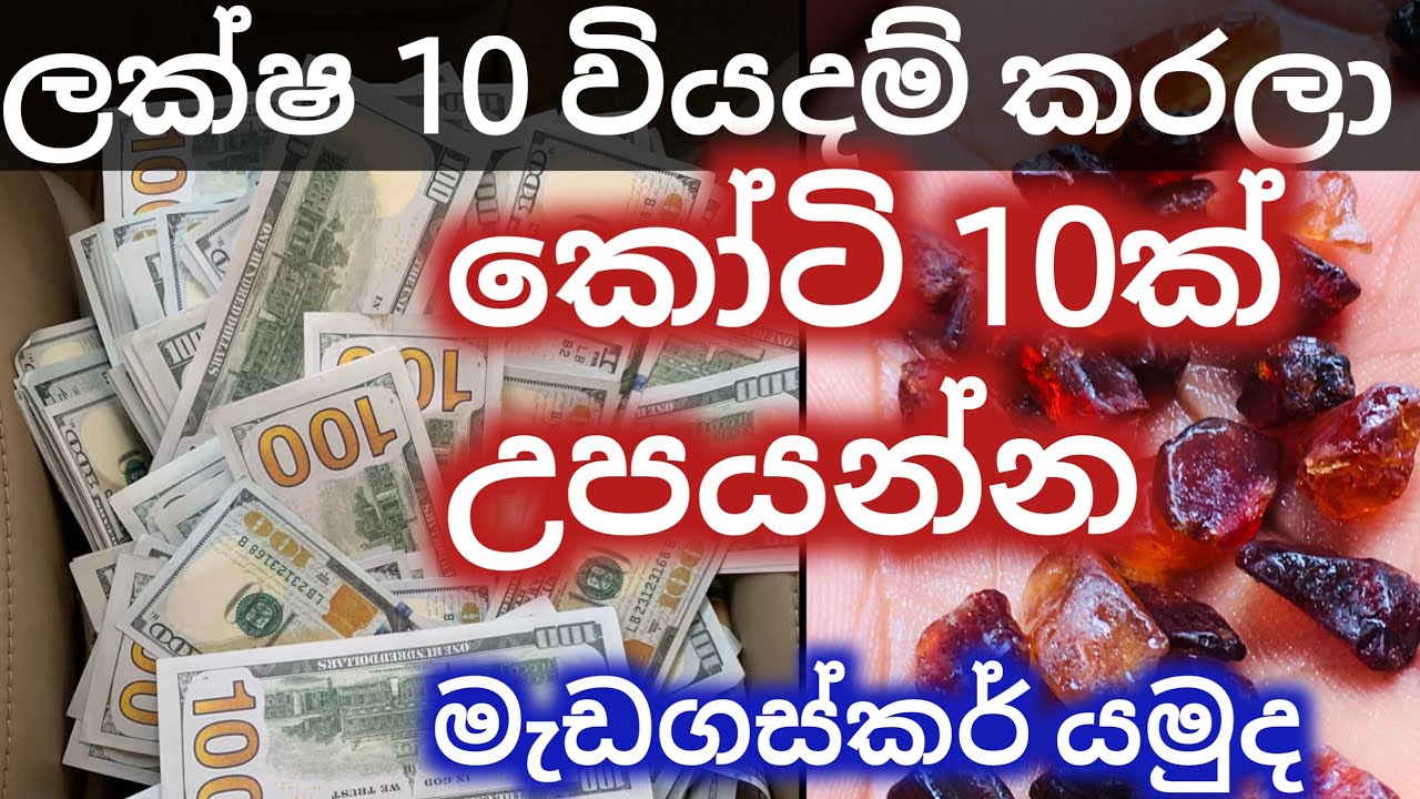 මැඩගස්කර් මැණික් ලංකාවට ගේන්නේ මේහේමයි.