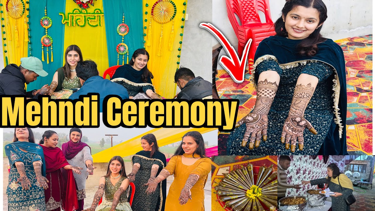 MEHNDI CEREMONY Vlog ​⁠@GurJassVlogs