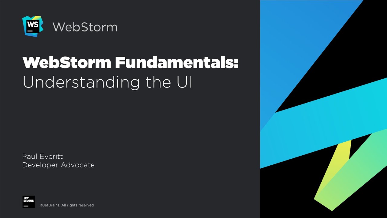 WebStorm Fundamentals: Understanding the UI