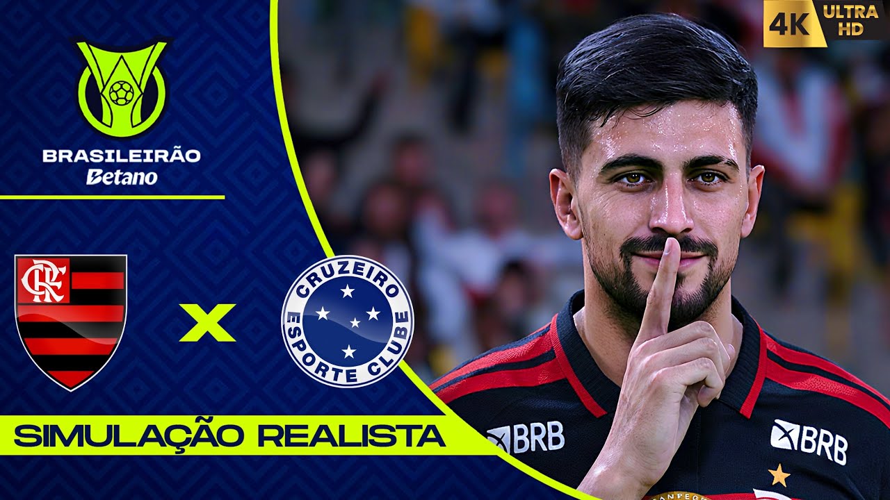 Flamengo x Cruzeiro | Brasileirão 2026 |  Simulação 4K (60FPS) Ultra Realista.