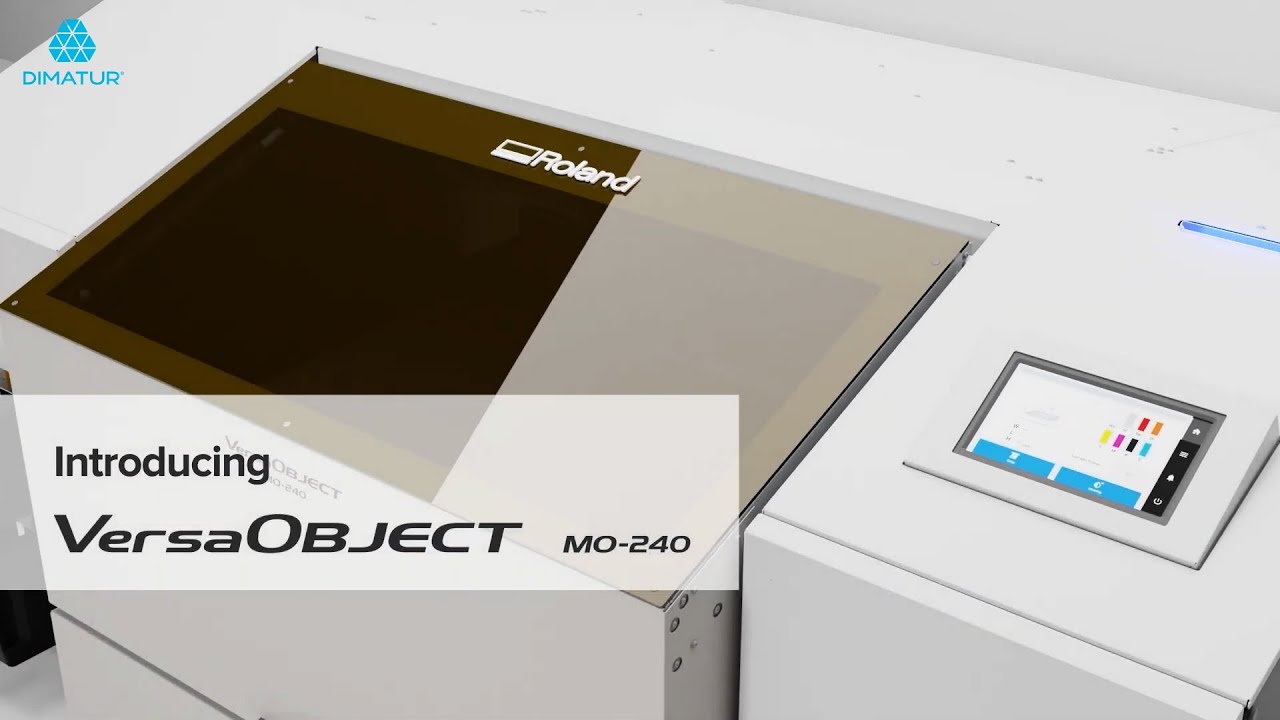 Dimatur &ndash; Roland &ndash; Conhe&ccedil;a a impressora plana UV Direct-to-Object: VersaOBJECT MO-240