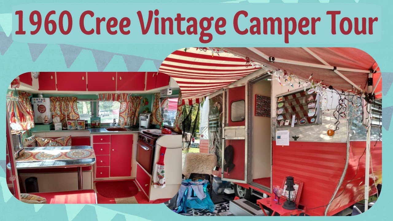 1960 Cree Vintage Camper Tour // Vintage Trailer Remodel