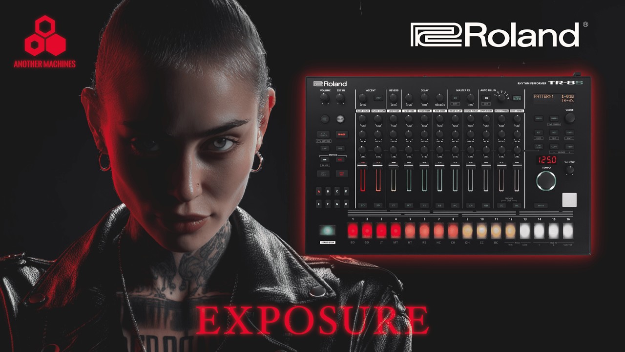 ROLAND TR-8S EXPOSURE 🔥 Dirty Industrial Techno Project | 16 Kits + 16 Hypnotic Patterns