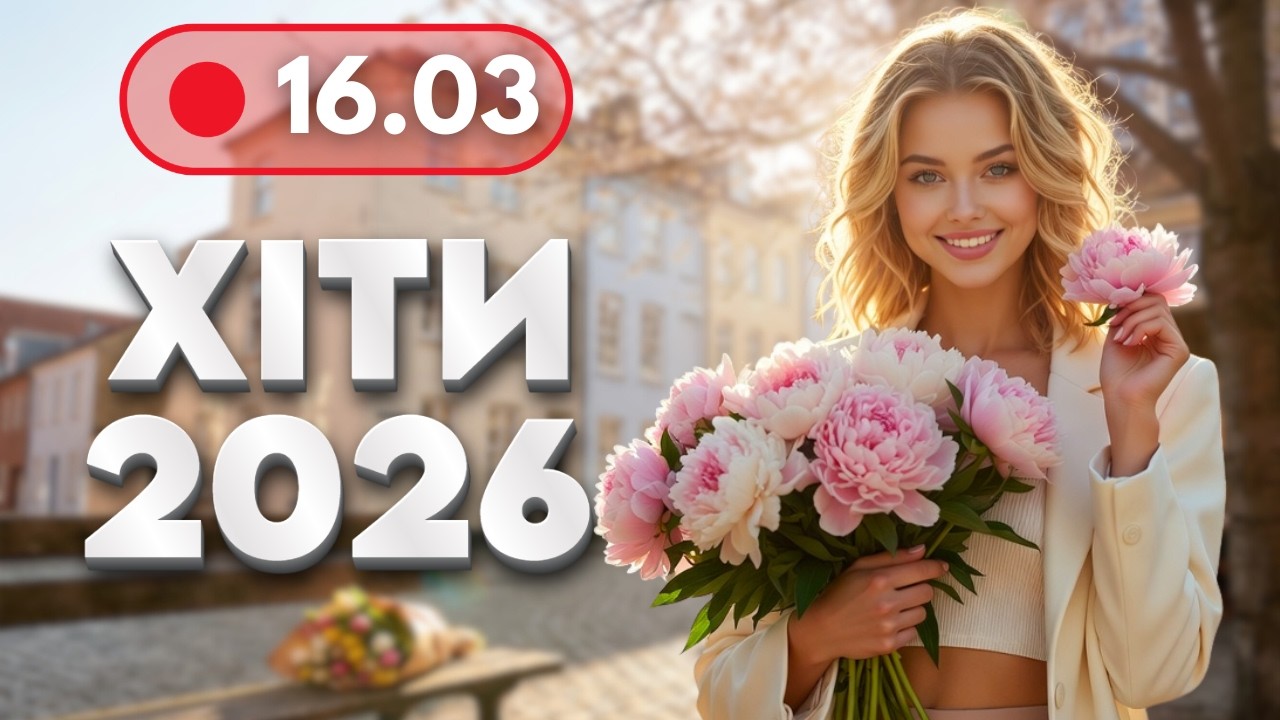 ХІТИ 2026 🔥 16 березня - НОВА музика для гарного настрою | Українські пісні для роботи і відпочинку