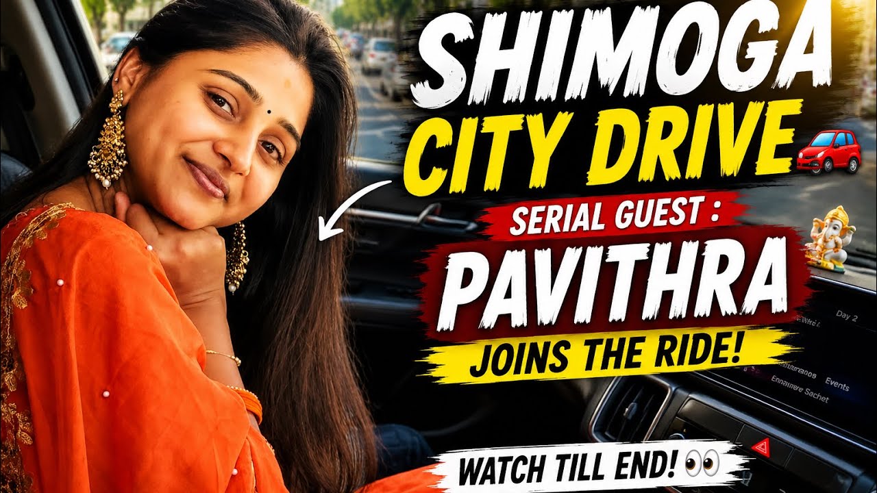 Shimoga City Drive 🚗 | Serial Guest: Pavithra Joins the Ride! | Watch Till the End 👀