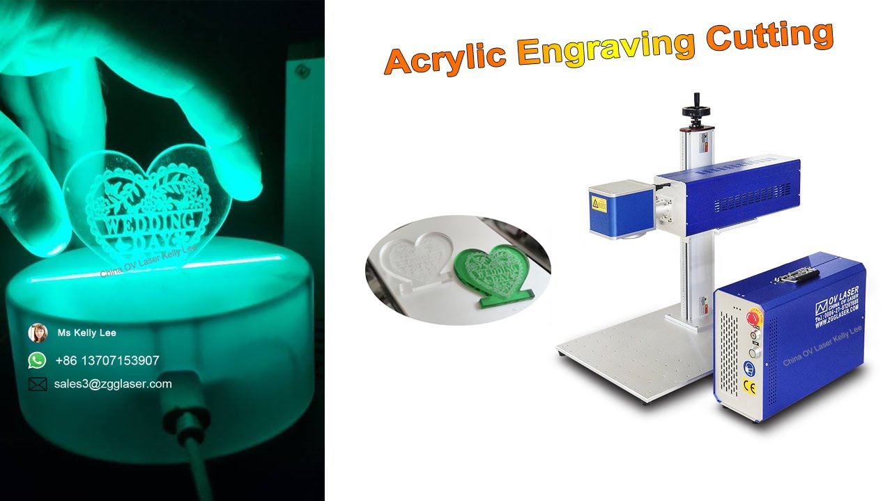 OV LASER galvo co2 laser acrylic engraving and cutting machine with 60W 35W 30W Synrad Coherent Davi