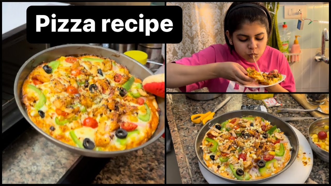 Pizza recipe by Misba & Mumma ❤️😌| Bohot maza aaya🍕 | Full of Flavour and Colours 😄