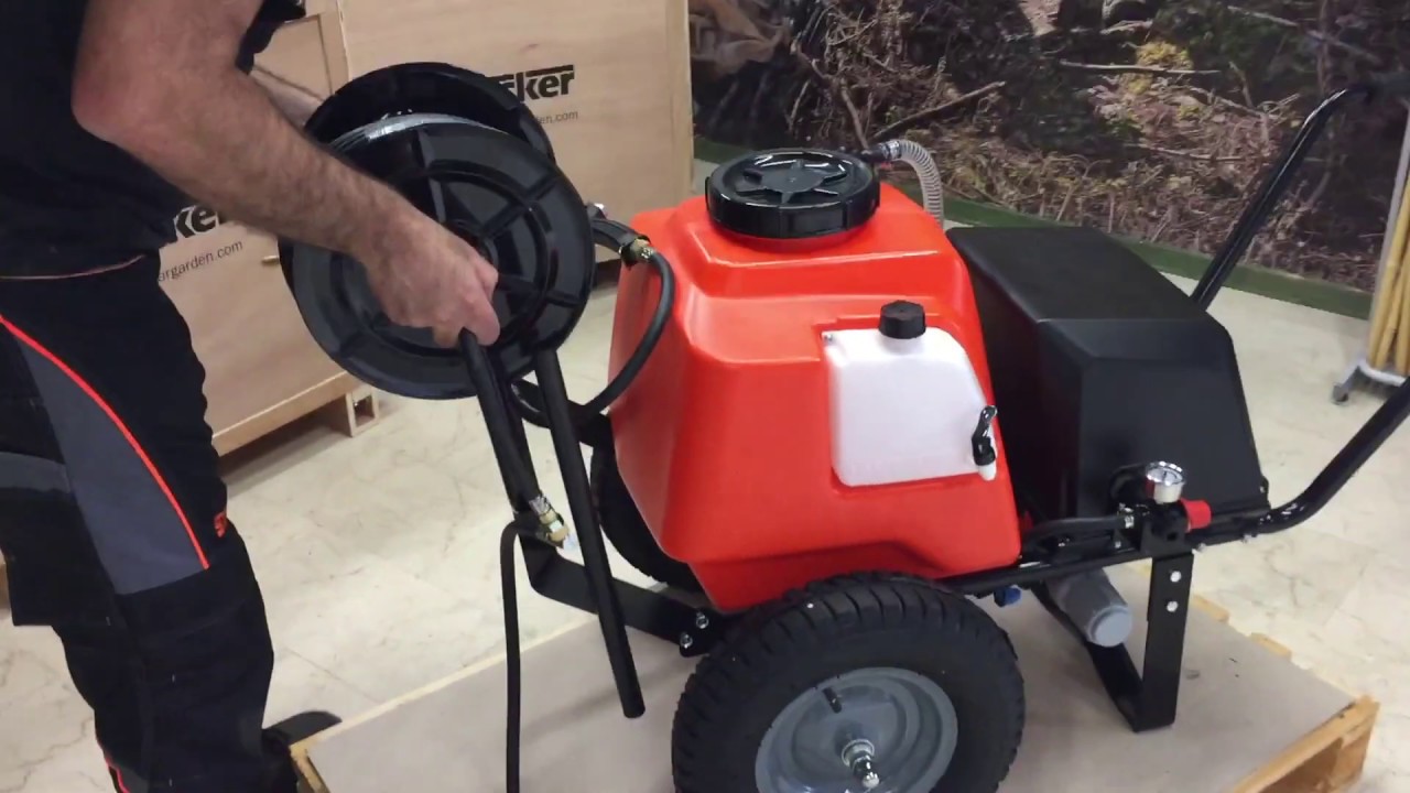 Pompa a Carriola per Irrorazione Stocker Art  302 con botte da 60 litri