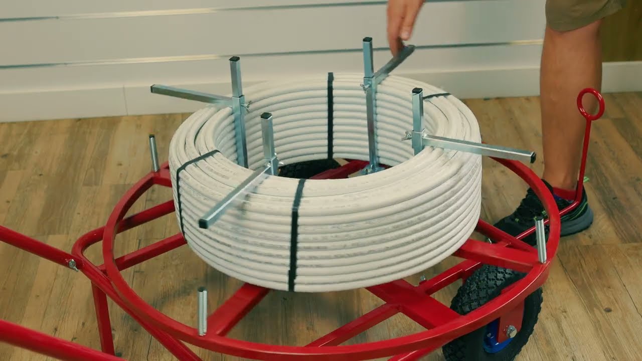 Rozwijak do rur PERT, PEX 200 i 400 metrów.