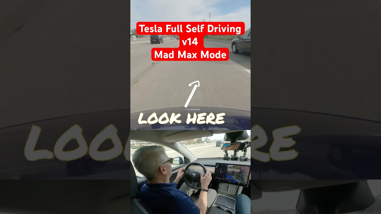 One Hour+ Full Self Driving V14 Test. Mad Max Mode, Lawbreaking and More!