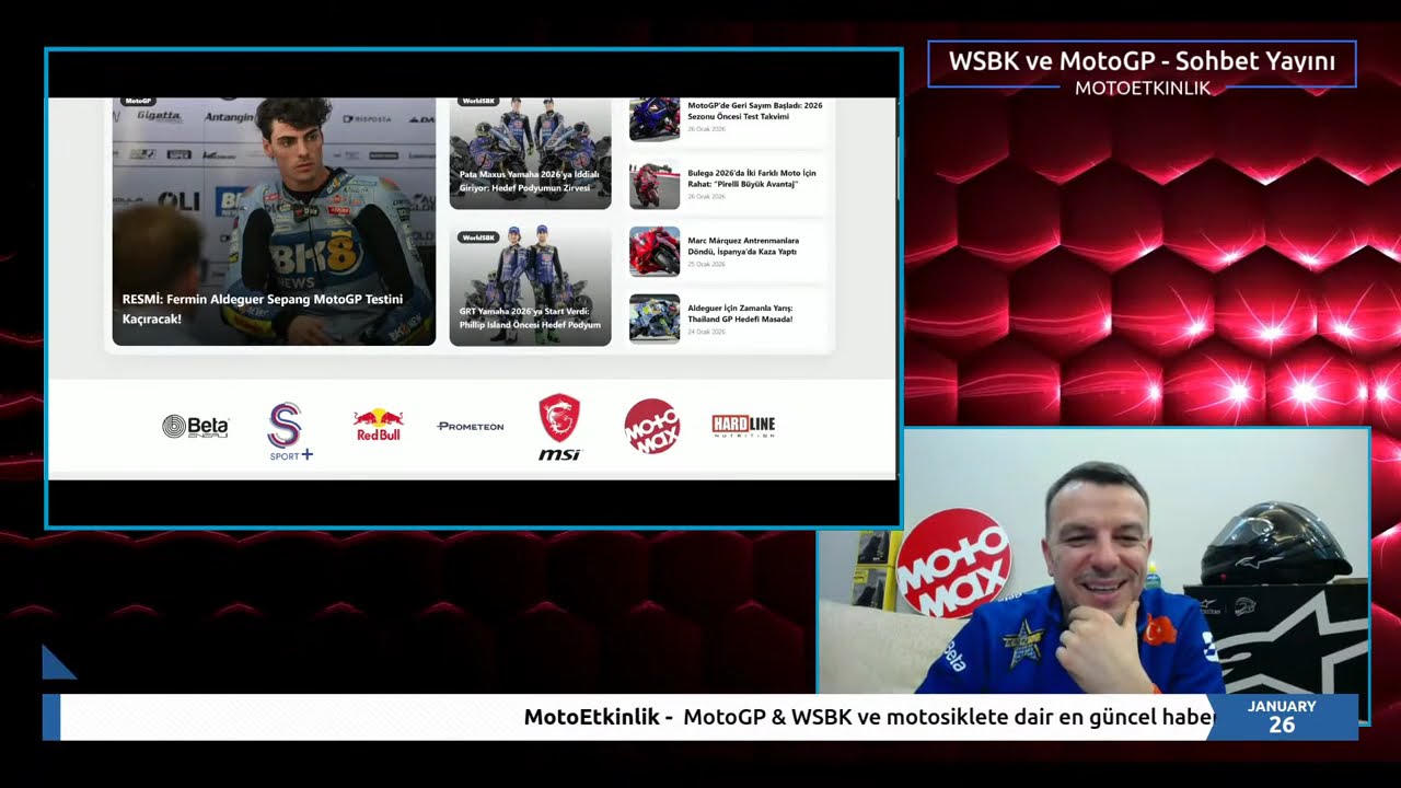 Toprak Razgatlıoğlu Testler İçin Malezya'da! MotoGP ve WorldSBK Haberleri İle Canlı Sohbet Yayını