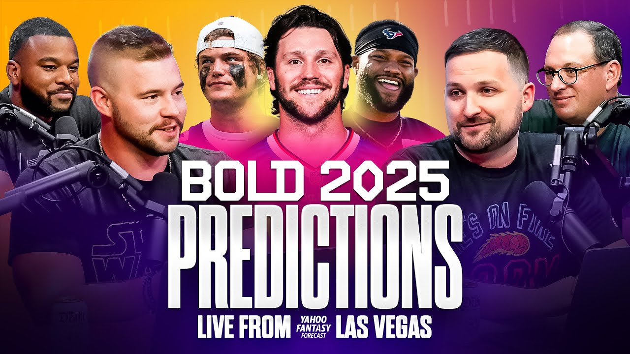 12 BOLD fantasy predictions for the 2025 season: JJ McCarthy top 5 QB? Bills finally win Super Bowl?