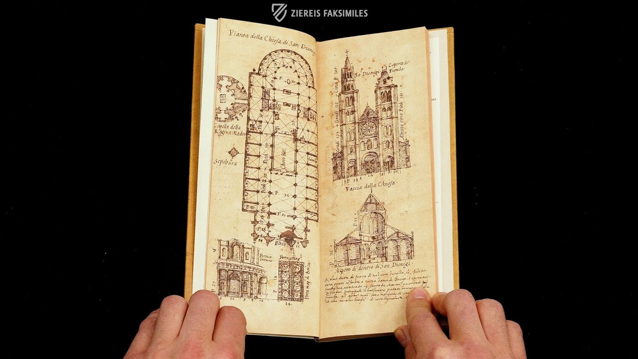 THE TRAVEL NOTEBOOK OF VINCENZO SCAMOZZI - Browsing Facsimile Editions (4K / UHD)