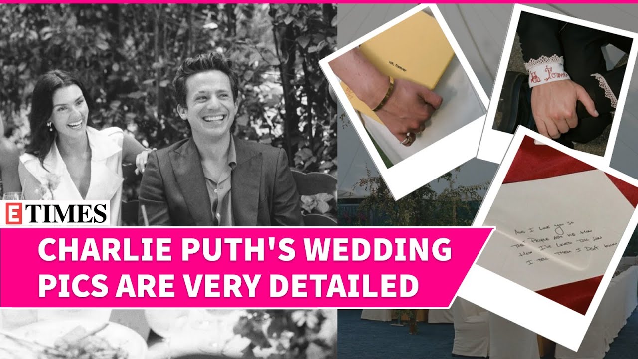 Rare Photos: Charlie Puth And Brooke Sansone's Wedding Pics Give Intimate Ceremony Vibe | WATCH