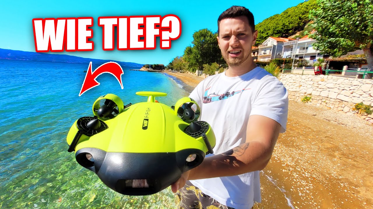 Was finde ich mit der 2.000€ UNTERWASSER DROHNE im MEER? (Fifish V6)