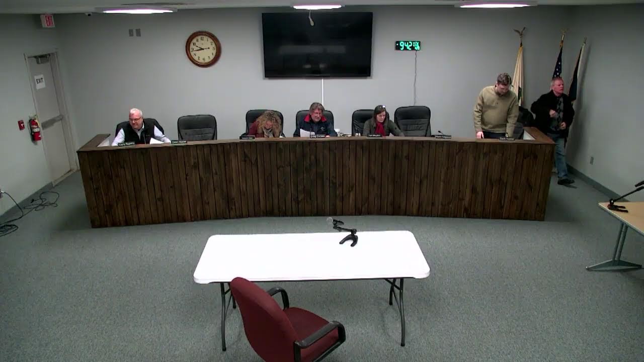 Tyrone Township Board  Meeting, January 20, 2026