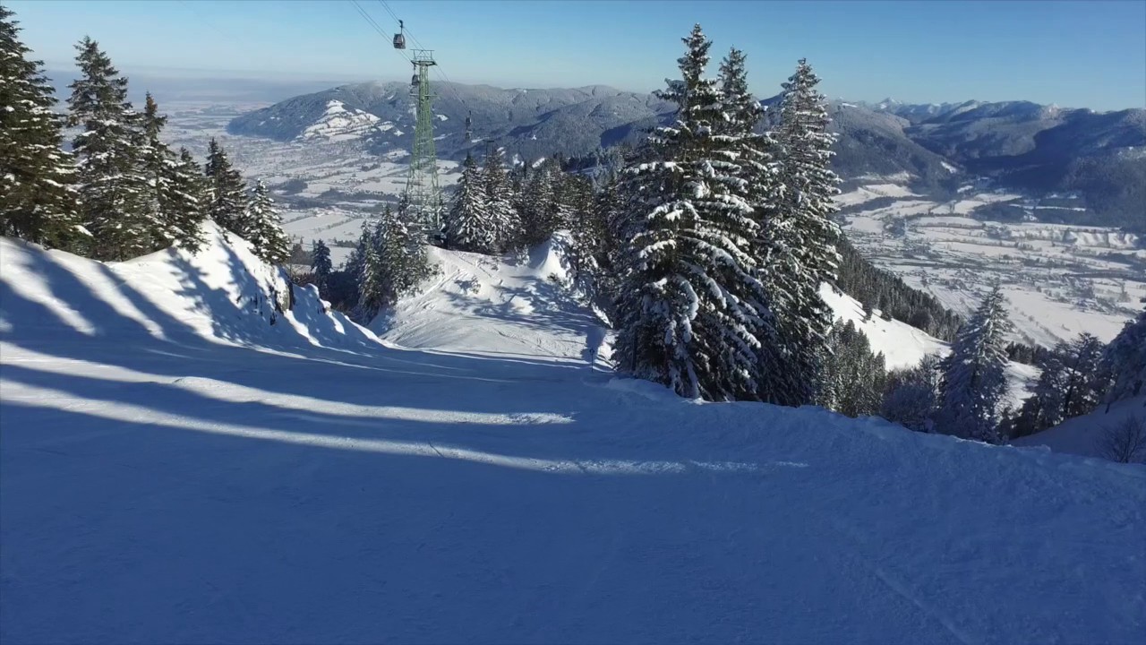 Brauneck Ski - Bergwasser am Brauneck bei Lenggries in Oberbayern