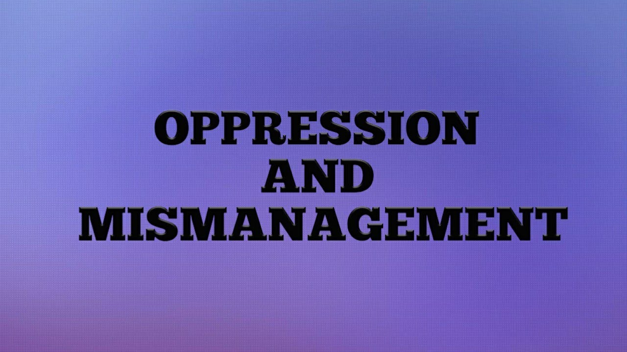 Oppression and mismanagement | Company law | Law Lecture