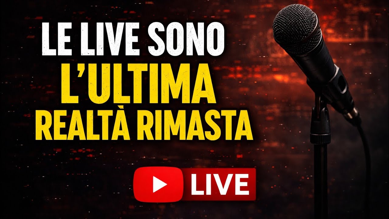 Le live sono l’ultima realtà rimasta | In diretta ora