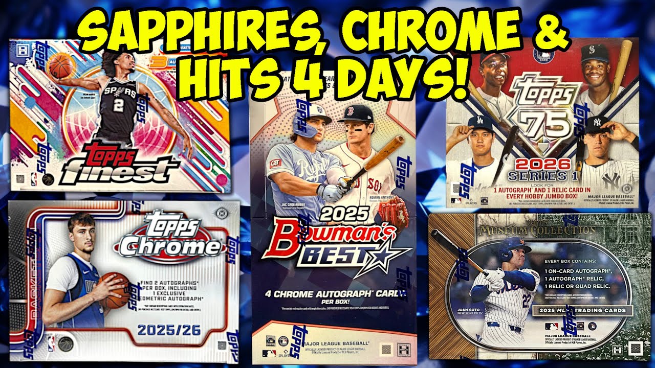 All Day Rip Fest! Opening NEW Baseball & Basketball Cards